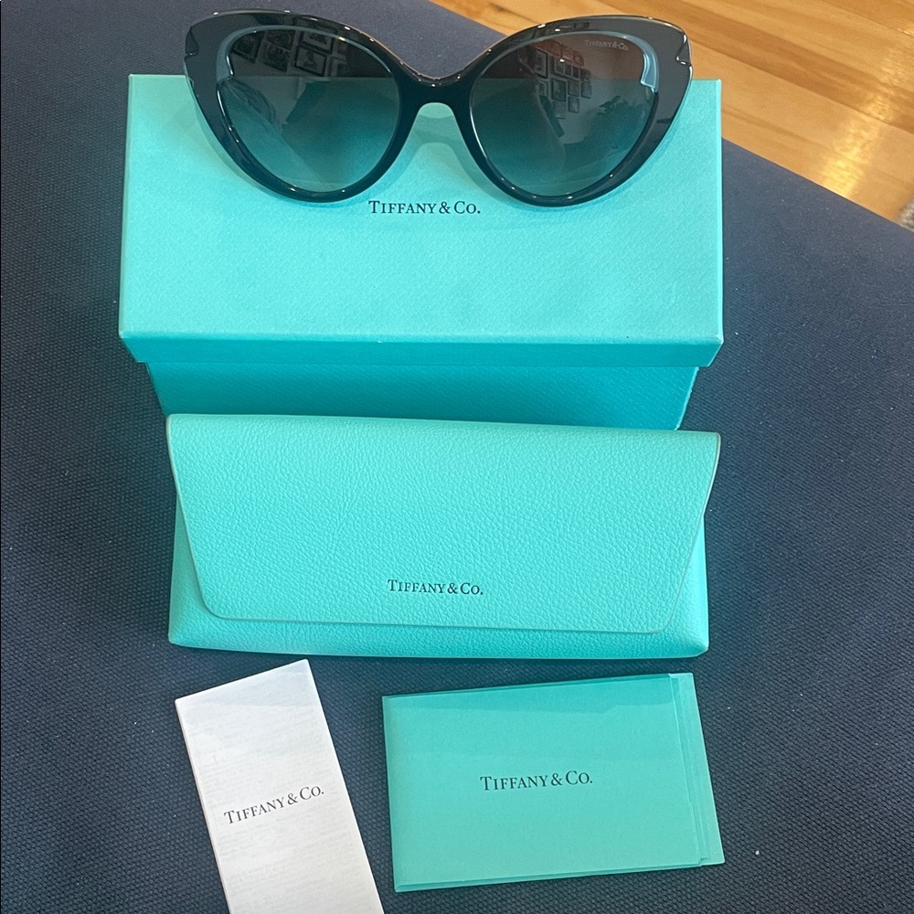 Tiffany & Co. Black Cat-Eye Sunglasses